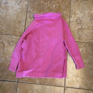 pink free people turtleneck sweater size xs